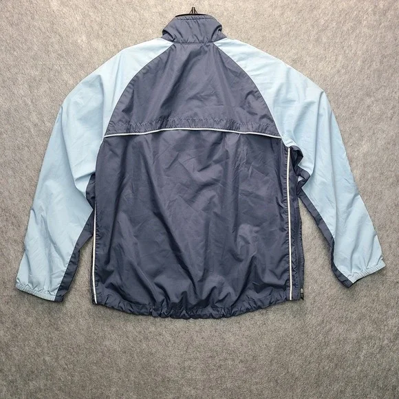 Nike 1/2 Zip Pullover Windbreaker Clima-Fit Jacket Womens LARGE Blue Golf Vented - Picture 2 of 15